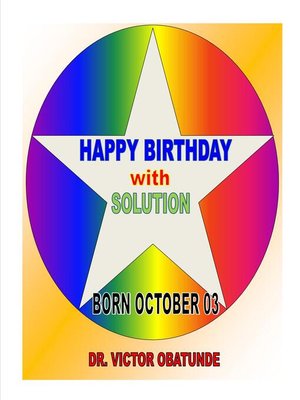 cover image of BORN OCTOBER 03